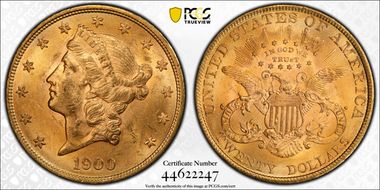 1900 $20 MS61