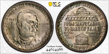 1949 50C Booker T. Washington MS67+