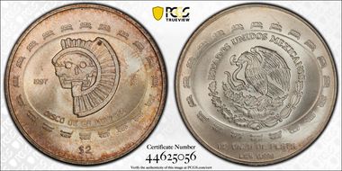 1997-Mo 2 Peso Disco de la Muerte MS67