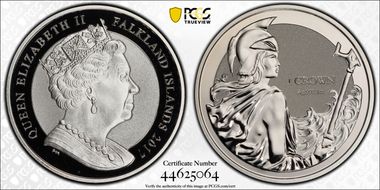 2017-PM Crown Reverse Proof w/o Motto Britannia Rules the Waves PR69DCAM