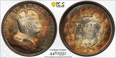 1902-H 5C Large H MS66