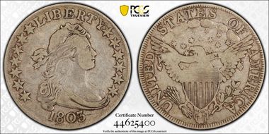 1803 50C Large 3 VF25