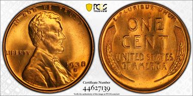1938-S 1C MS67RD
