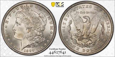 1890 $1 MS65