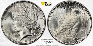 1922-D $1 MS64