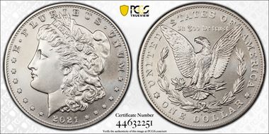 2021-S $1 Morgan Dollar 100th Anniversary MS69