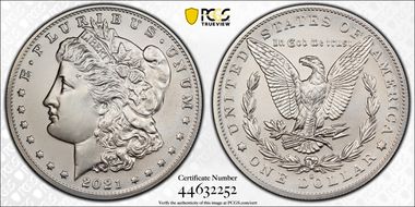 2021-O Privy $1 Morgan Dollar 100th Anniversary MS69