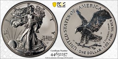 2021-S $1 Silver Eagle Rev PR - Type 2 Designer Edition PR69