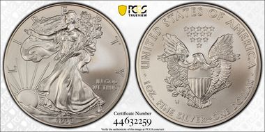 2008-W $1 Burnished Silver Eagle SP70