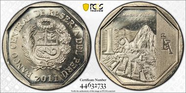2011 N Sol Machu Picchu MS67