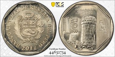 2011 N Sol Chullpas de Sillustani MS67