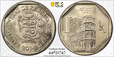 2014 N Sol Antiguo Hotel Palace MS67