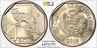 2019 Sol Andean Cat MS67