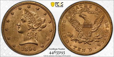 1894 $10 MS62