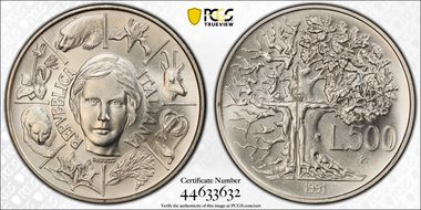 1991-R 500 L Flora & Fauna MS68