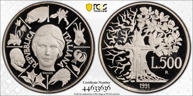 1991-R 500 L Flora & Fauna PR69DCAM