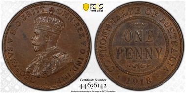 1918-I (c) 1D KM-23 AU58BN