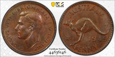 1945 Y. (p) 1D MS64BN