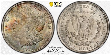 1921 $1 Morgan MS66