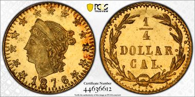 1876 G25C BG-854 MS66