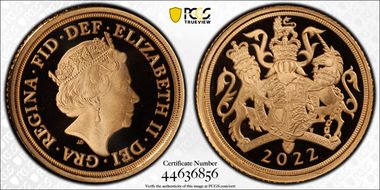 2022 1/4 Sov Platinum Jubilee PR70DCAM