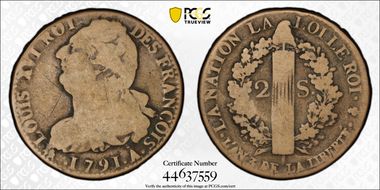 1791-A 2 Sol Gad-25 Metal de Cloche N1