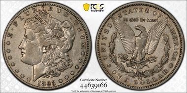 1893-CC $1 VF35