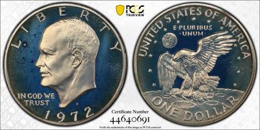 1972-S $1 Silver PR67DCAM