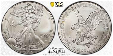 2022 $1 Silver Eagle First Strike MS69