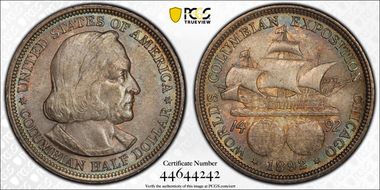 1892 50C Columbian MS65