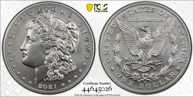 2021-S $1 Morgan Dollar 100th Anniversary MS69