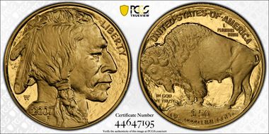 2007-W $50 American Buffalo .9999 Fine Gold PR70DCAM