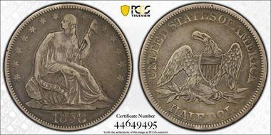 1858 50C WB-2 RPD VF35