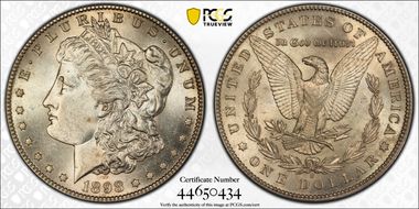 1898-S $1 AU58
