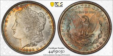 1882 $1 MS66