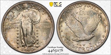 1918 25C MS64FH