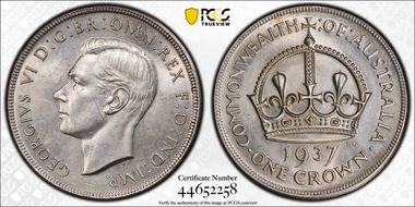 1937 Crown KM-34  Ag MS62