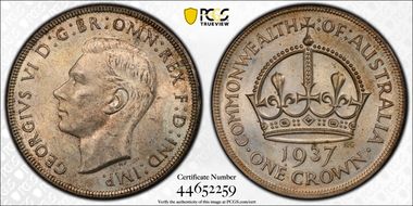 1937 Crown KM-34  Ag MS63