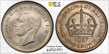 1937 Crown KM-34  Ag MS63