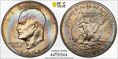 1971-D $1 MS67+