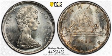 1966 S$1 Large Beads MS62