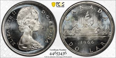 1966 S$1 Large Beads MS63
