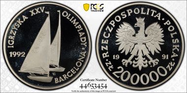 1991 MW 200K Zl Sailboats PR69DCAM