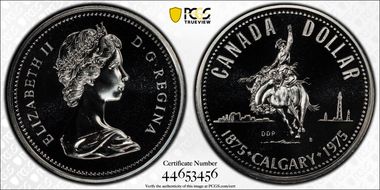 1975 S$1 Calgary Ag SP69