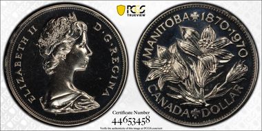 1970 $1 Manitoba Ni PL68