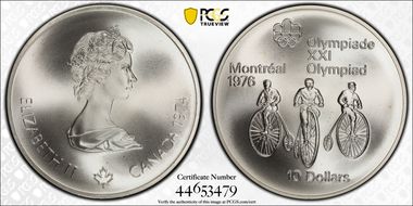 1974 $10 Cycling MS68