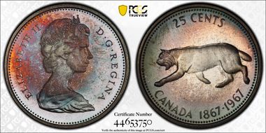 1967 25C 0.800 Ag PL67