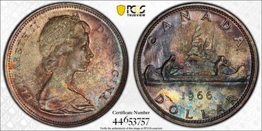 1966 S$1 Large Beads MS64