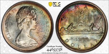 1966 S$1 Large Beads MS63