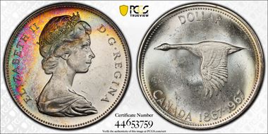 1967 S$1 MS62